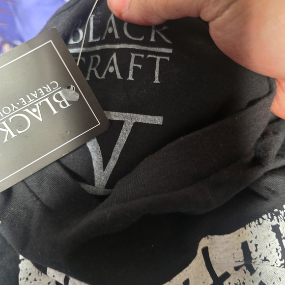 Men's Black Graphic Tee with Bold Flag Design - Picture 2 of 2